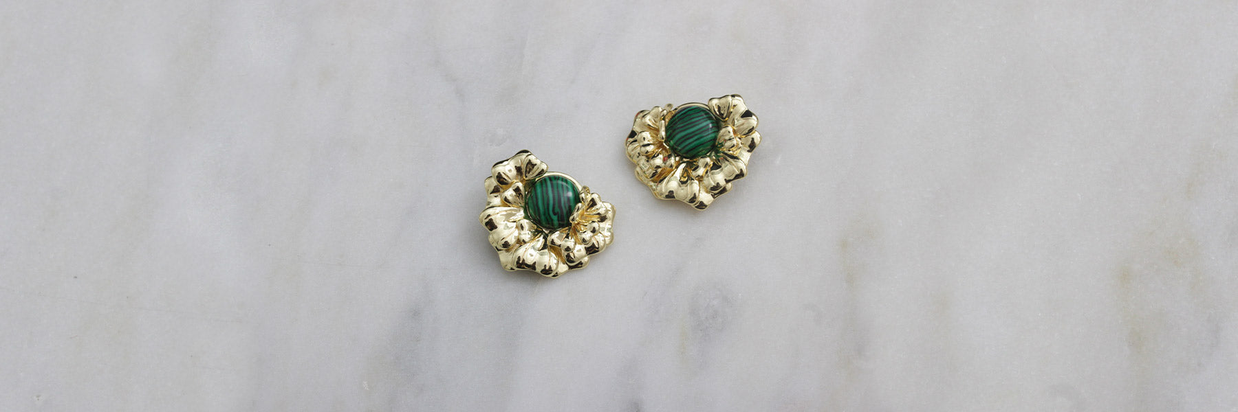 Boucles d'oreilles Malachite