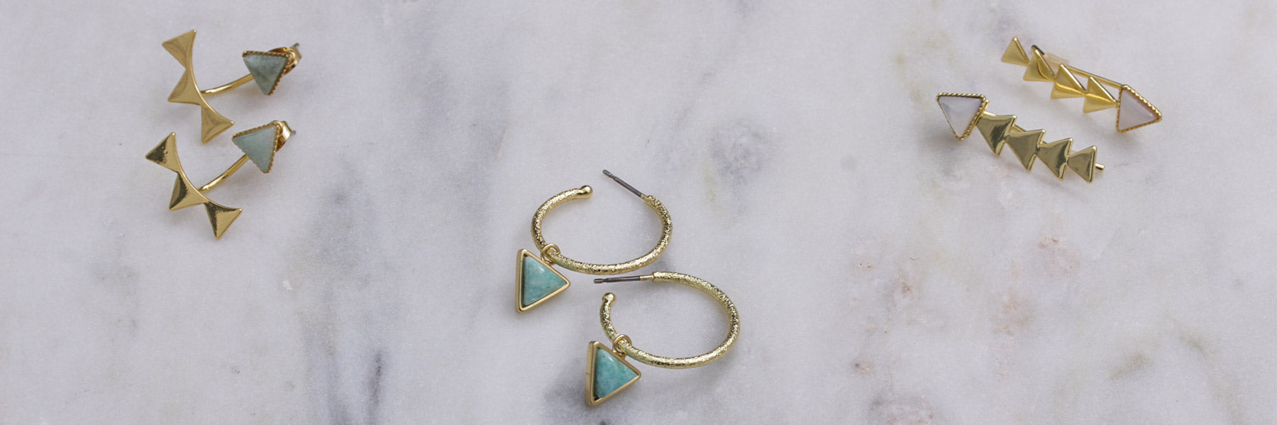 Boucles d'oreilles triangles