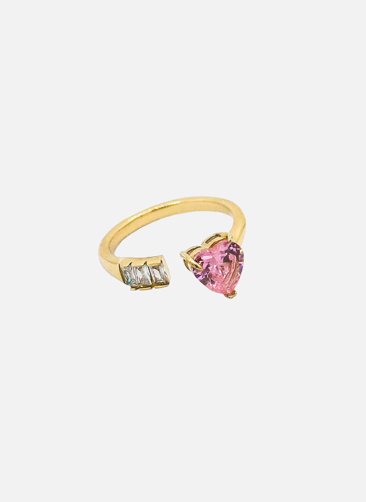 Bague Vintage Avec Diamant - Taille 54, Associée à Barbara Stanwyck, Occasion