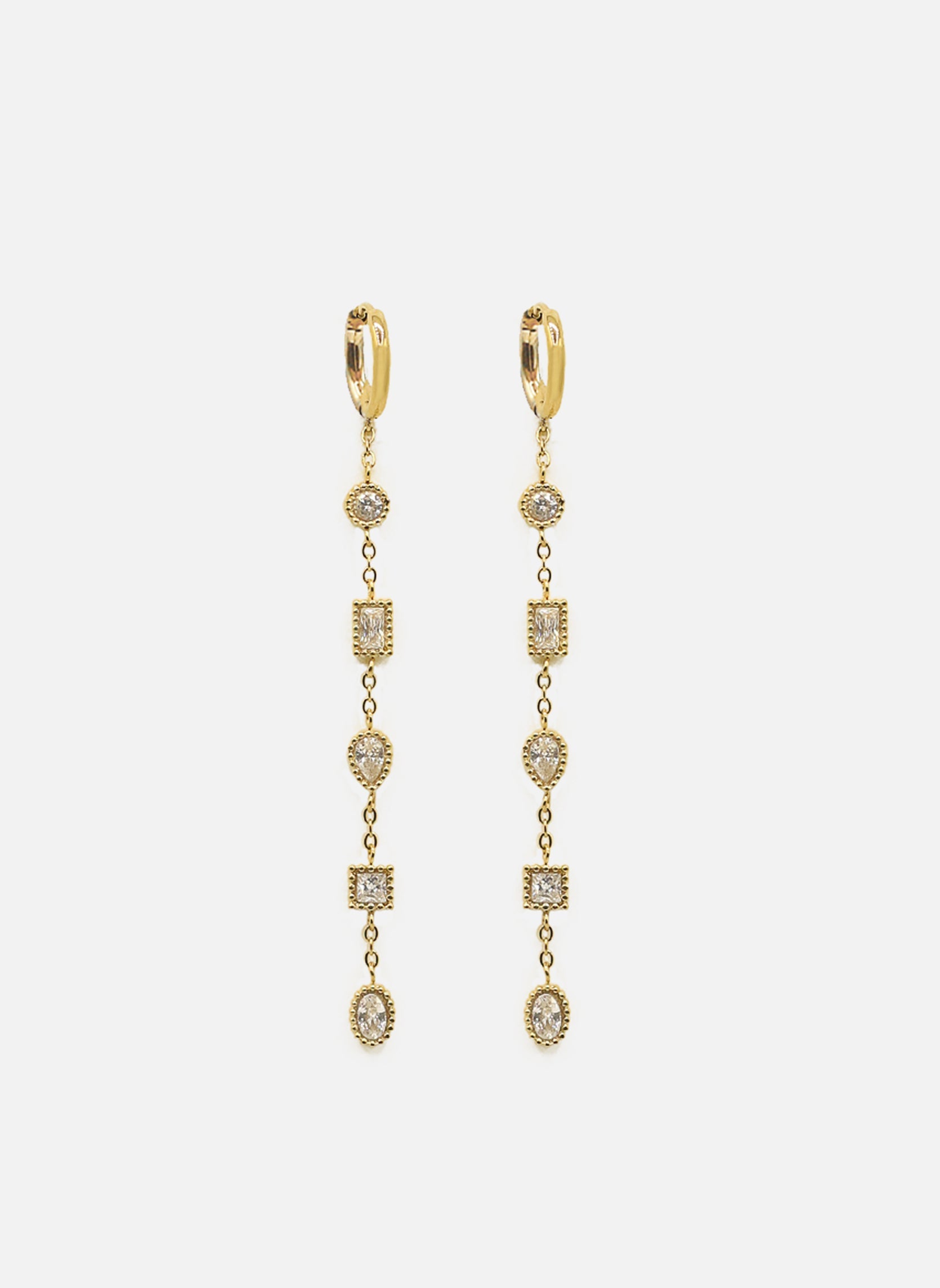 Boucles d'oreilles pendantes Calie Étoilée