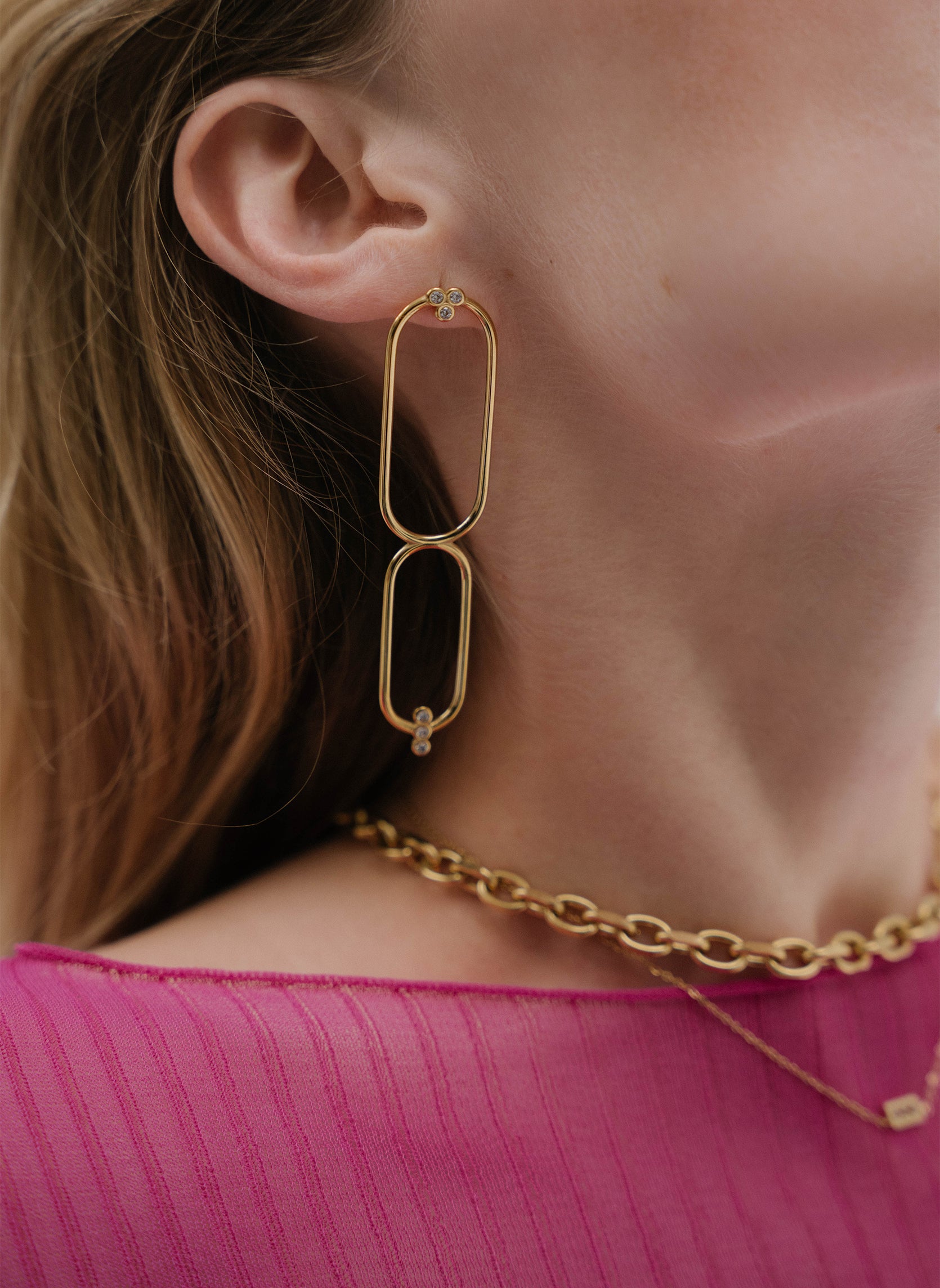 Drop earrings Héracles
