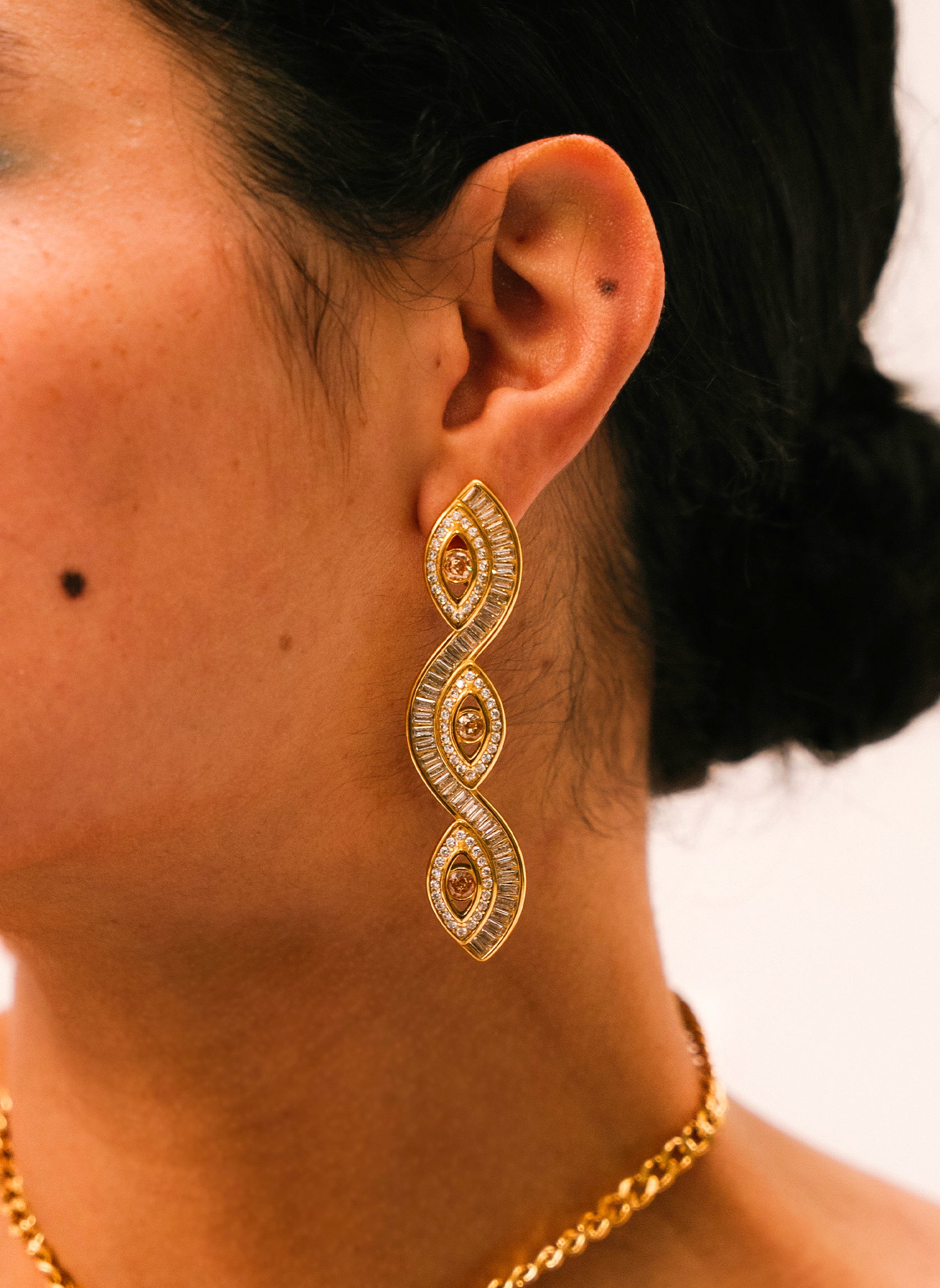 Boucles d'oreilles pendantes Hathor